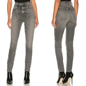 Agolde Jean Pinch Waist Skinny High Rise Interlude 26 Gray Wash 5 Pocket Denim